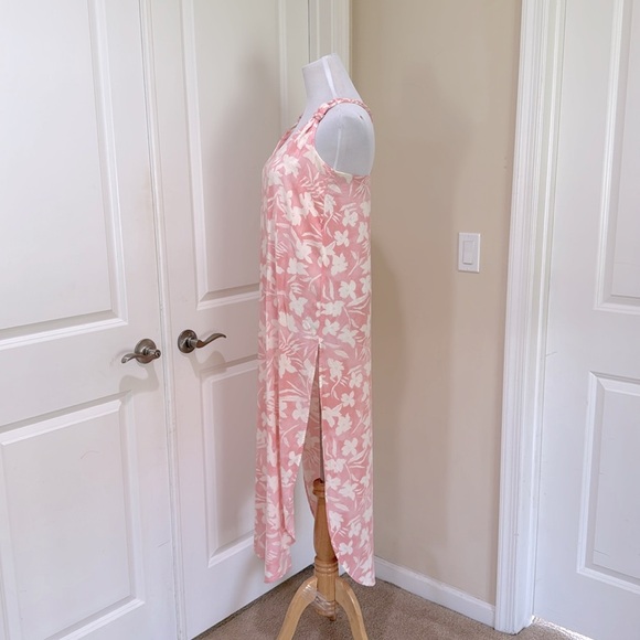 L Space Nicola Pink And White Floral Paradise Blooms Swim Cover Up Dress Small - Picture 7 of 11
